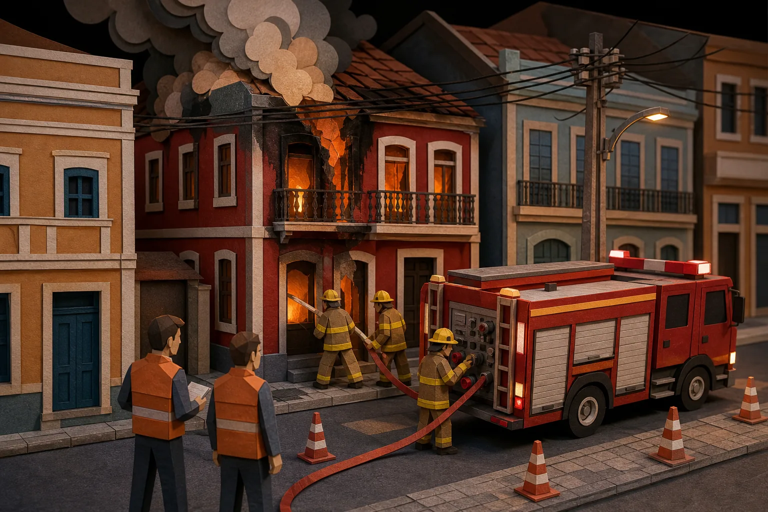 Incêndio atinge imóvel residencial no Centro de Barra Mansa no Sul Fluminense