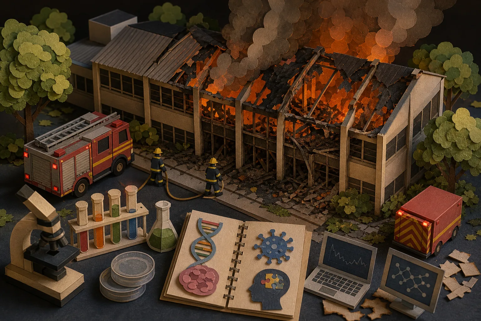 Incêndio em prédio da UFPE causa prejuízo estimado em R$ 100 milhões