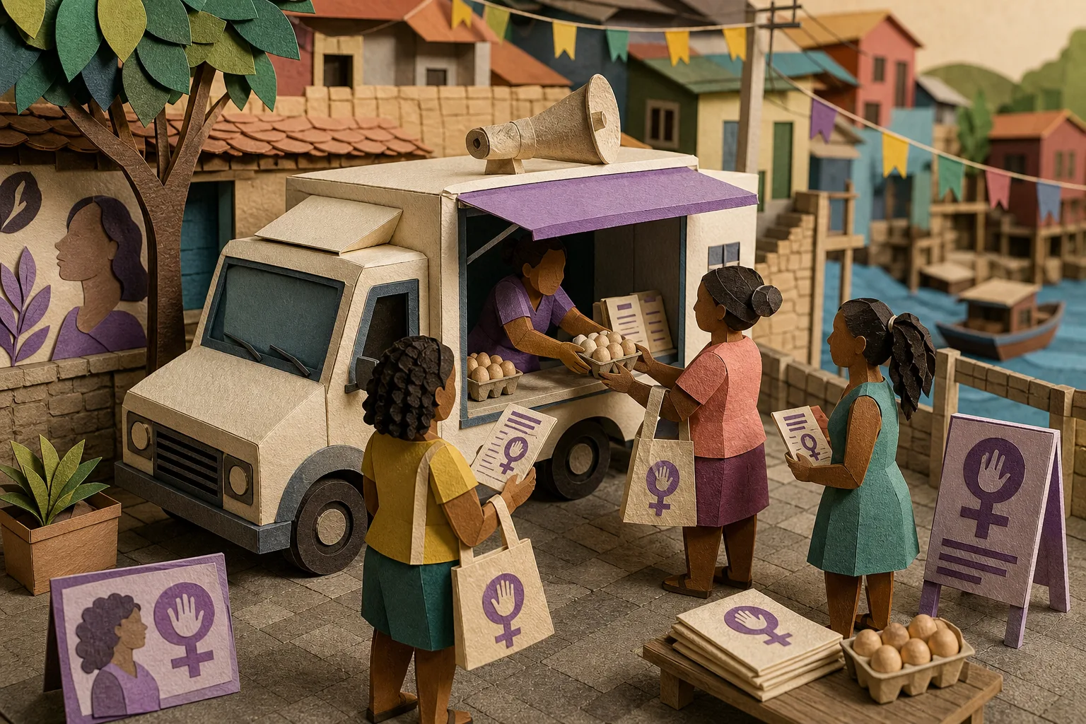 Iniciativa no Recife usa tradicional carro do ovo para prevenir casos de feminicídio
