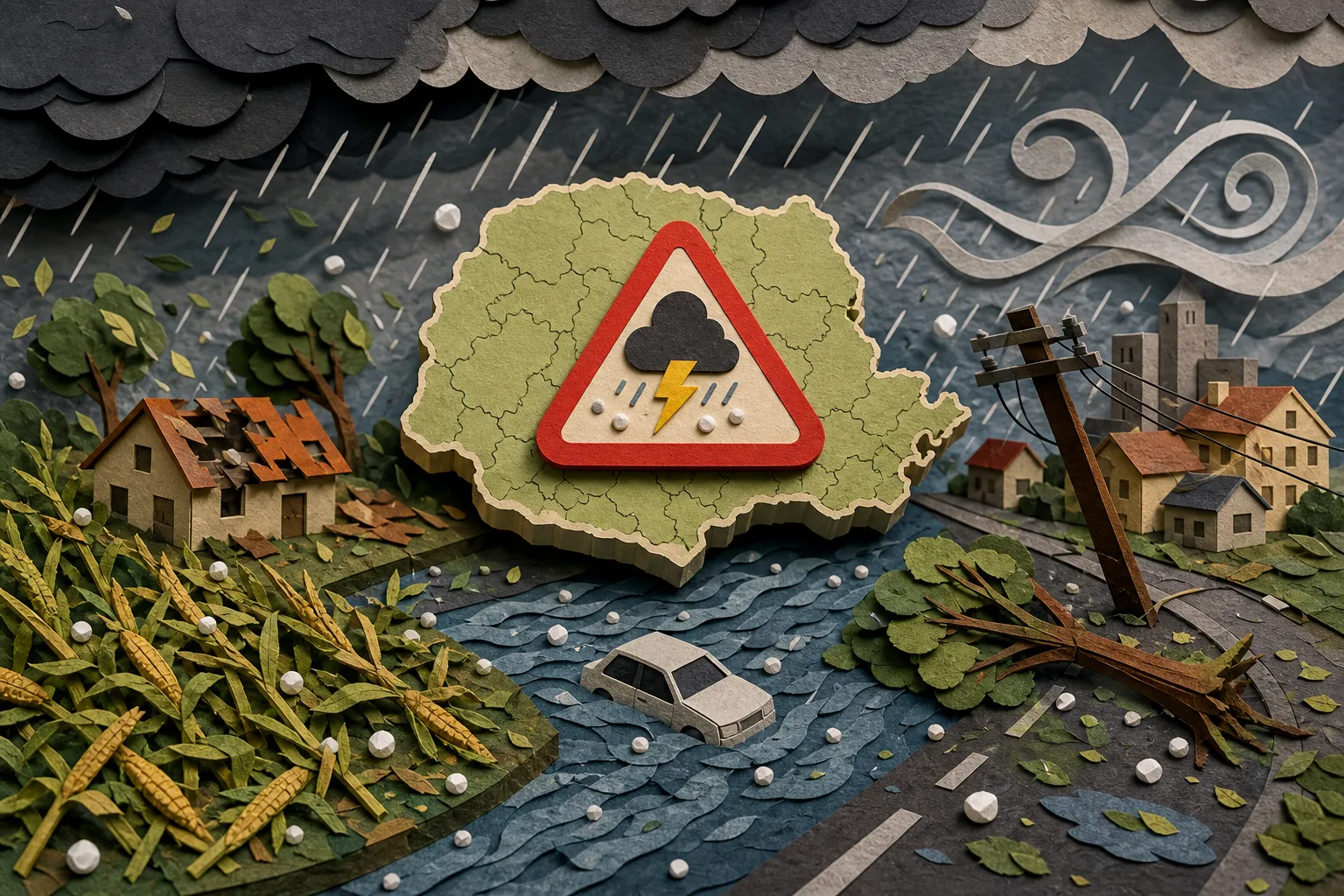 Inmet alerta para temporais severos com granizo e vendaval em cidades do Paraná