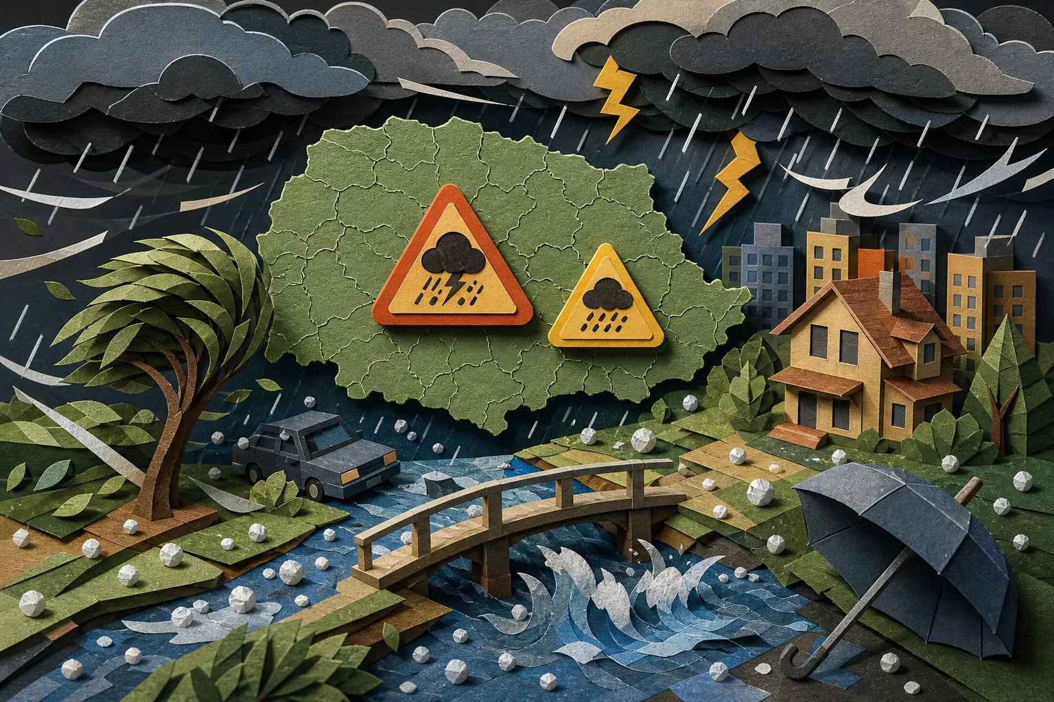 Inmet emite avisos de tempestades intensas para municípios do Paraná