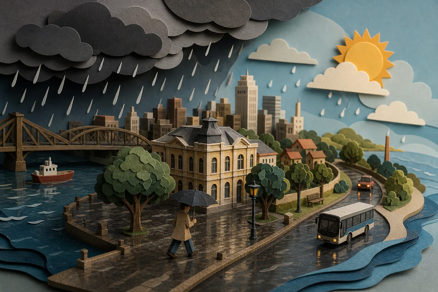 Instabilidade predomina em Porto Alegre com chuva contínua e máxima de 21ºC