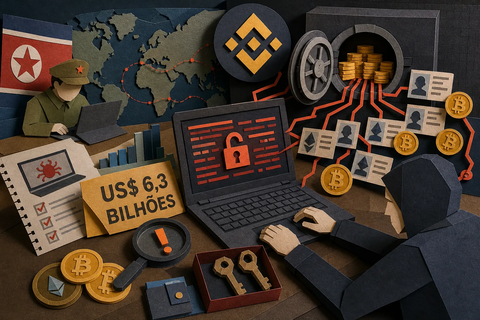 Invasão a computador da Binance facilitou desvio de US$ 6,3 bilhões