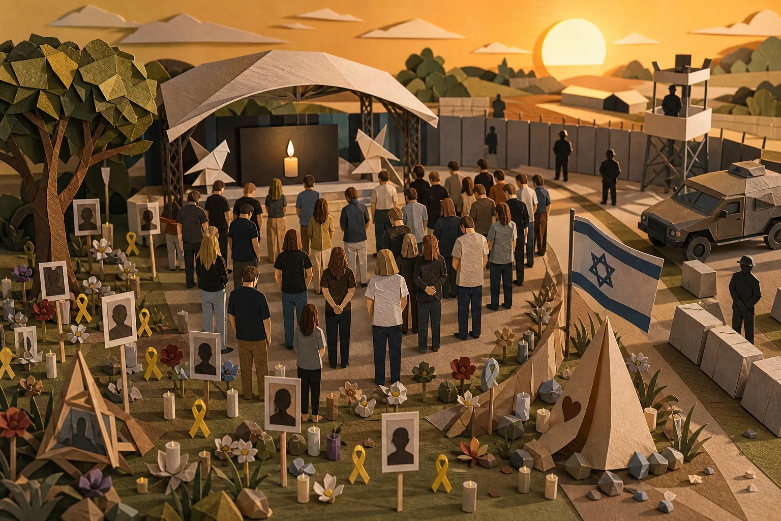Israel realiza homenagens a vítimas de 2023 sob esquema especial de defesa