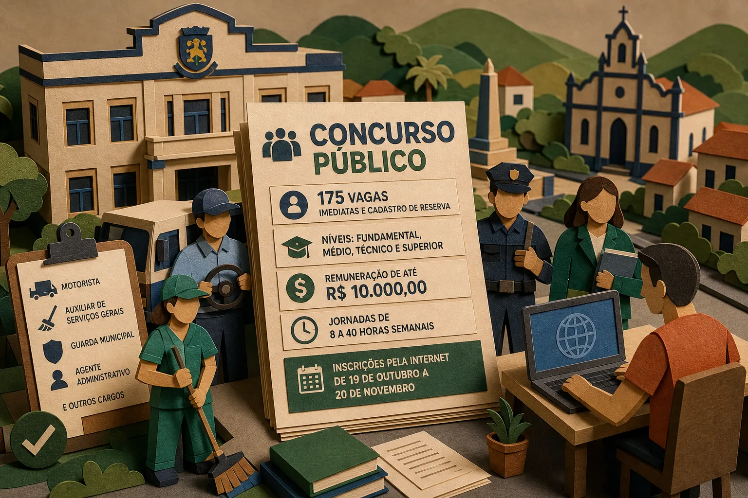 Itapororoca publica edital de concurso público com remuneração de até dez mil reais