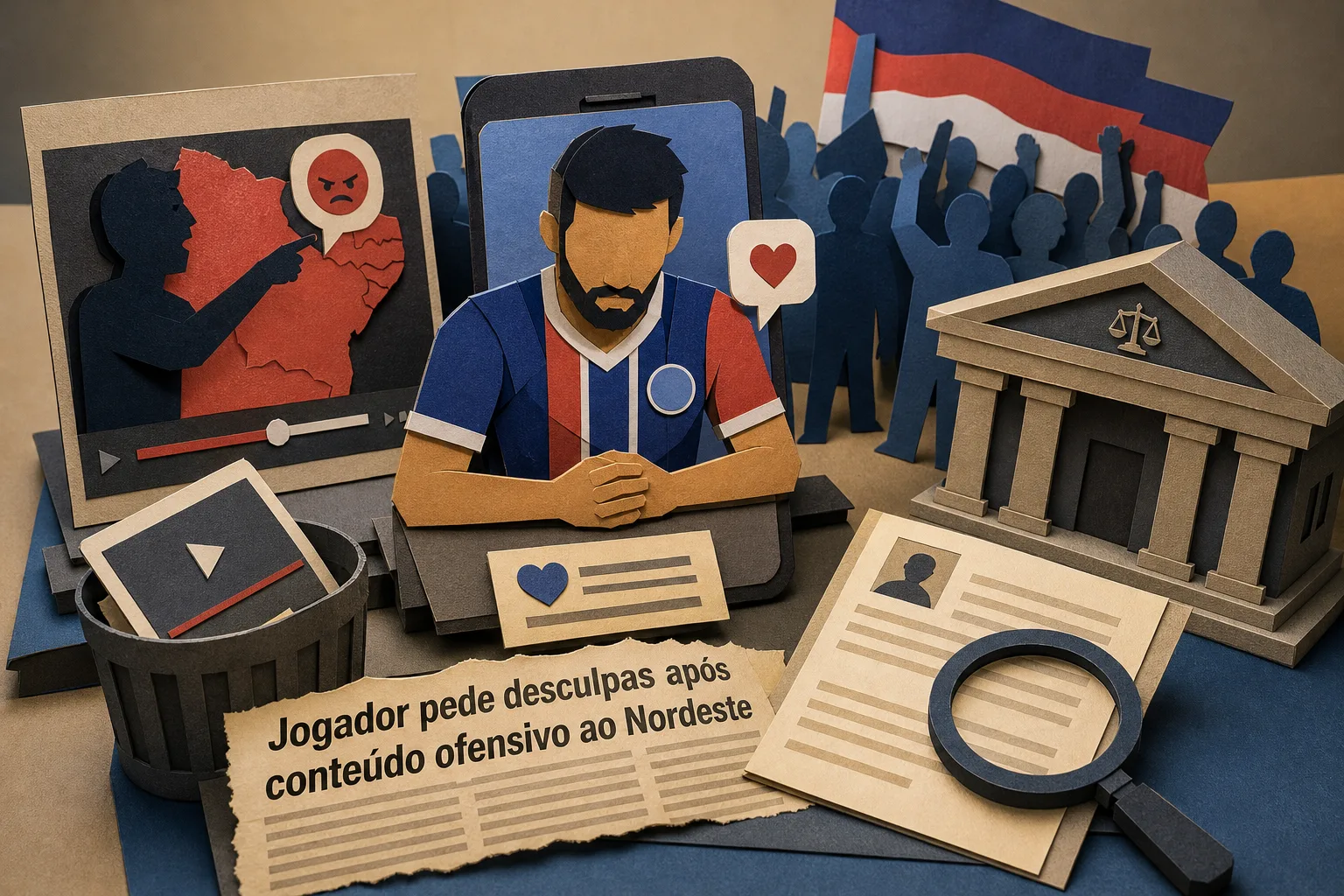 Jogador do Bahia pede desculpas após compartilhar conteúdo ofensivo ao Nordeste