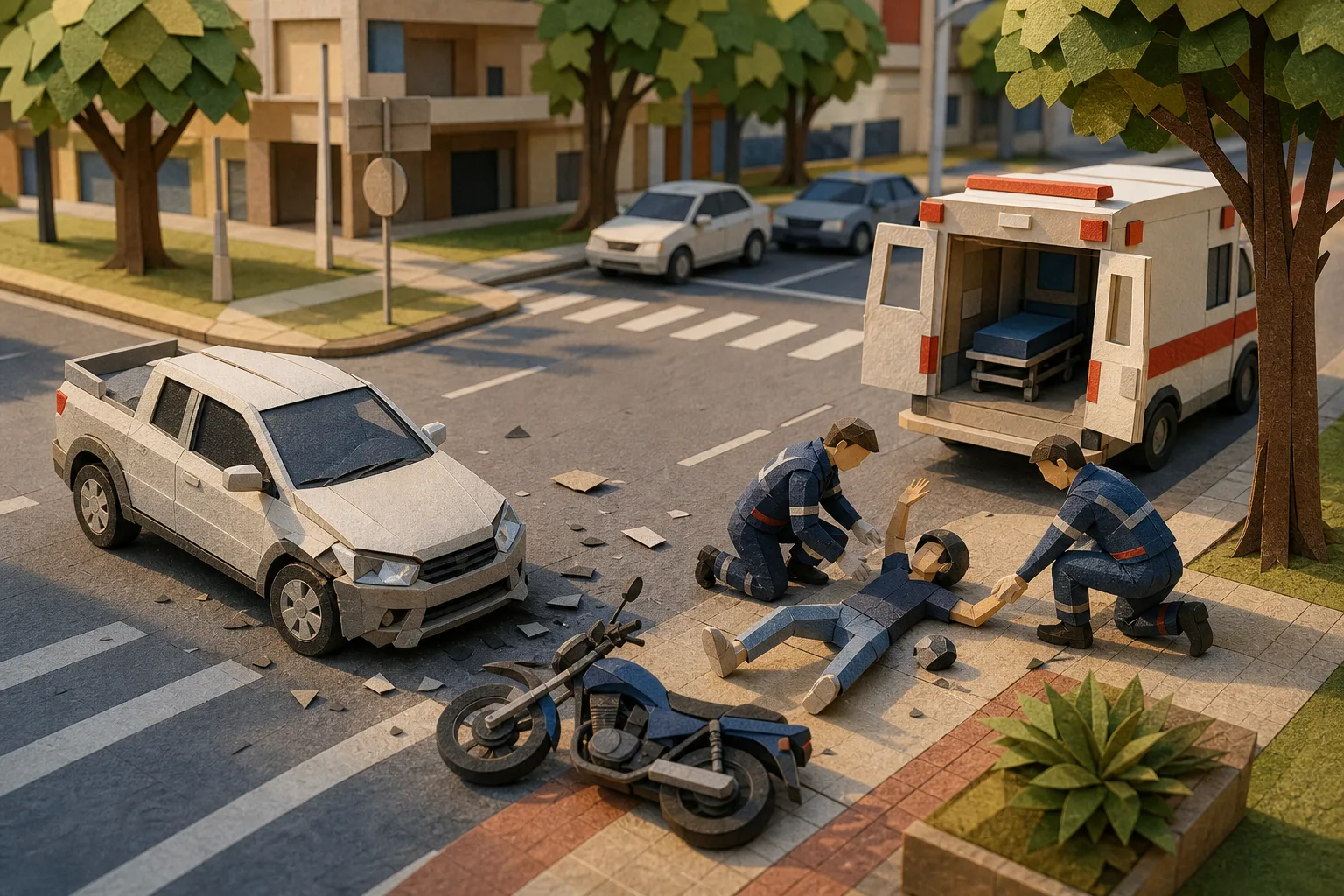 Jovem de 19 anos fica ferido após colisão entre moto e automóvel em Campinas