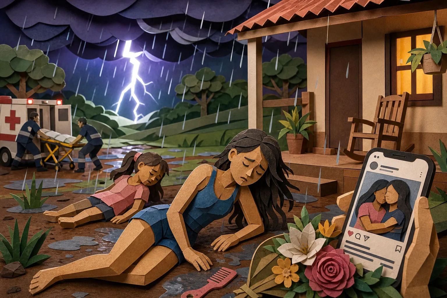 Jovem de 22 anos morre após ser atingida por descarga elétrica de raio no Tocantins