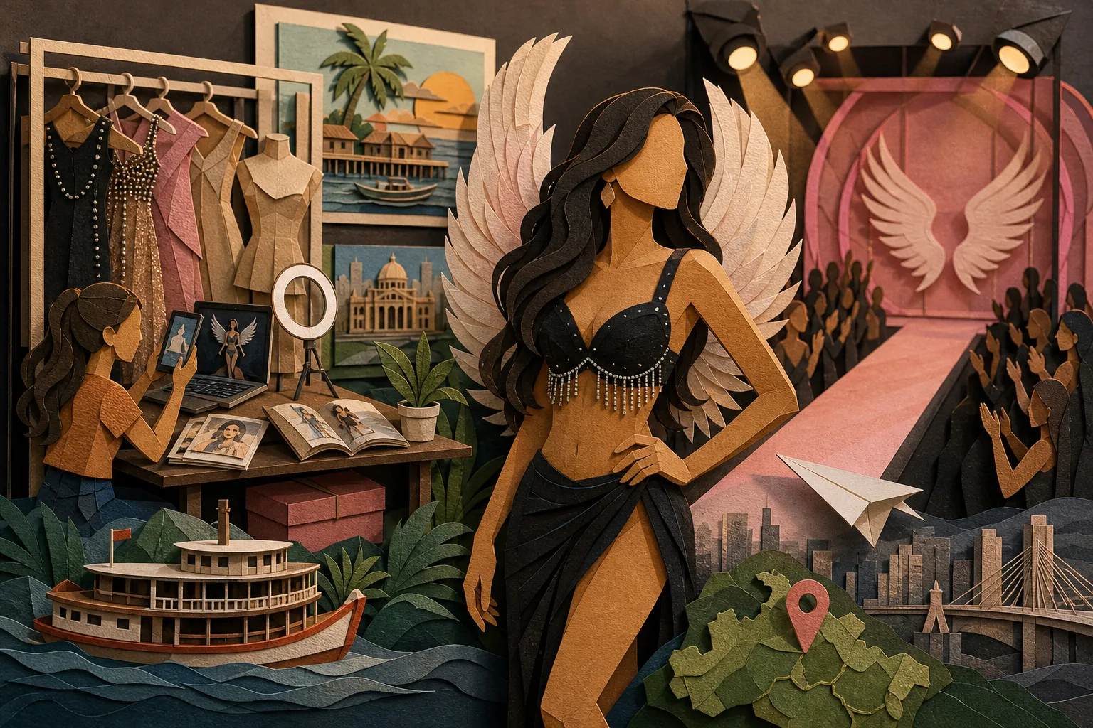 Jovem de Humaitá se torna a primeira amazonense no desfile da grife Victoria's Secret