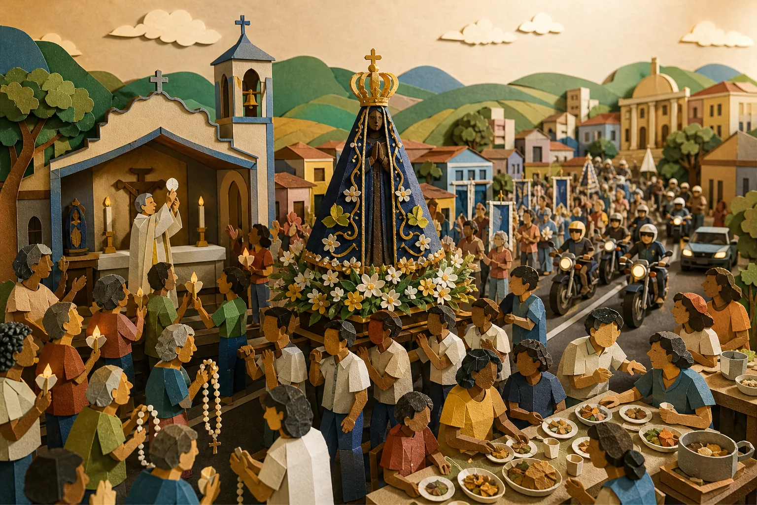 Juiz de Fora celebra a padroeira do Brasil com missas, procissões e eventos festivos