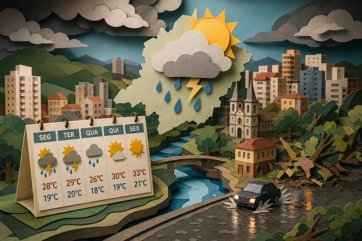 Juiz de Fora e Zona da Mata têm previsão de calor e pancadas de chuva