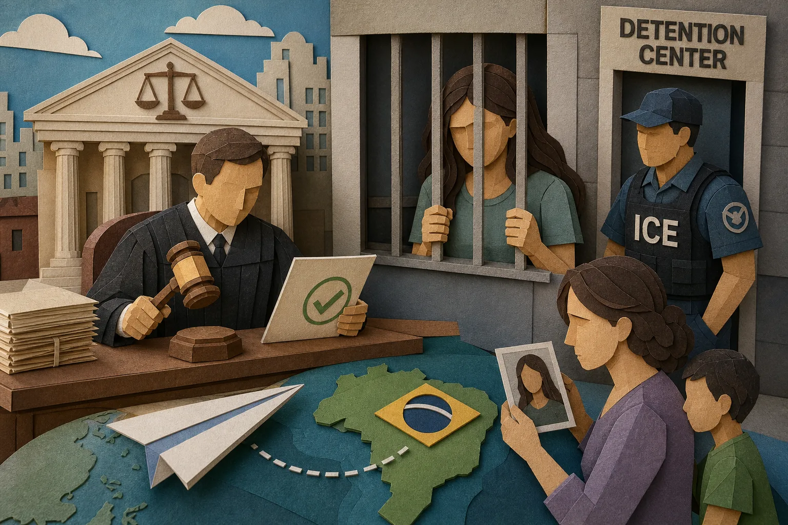 Justiça dos EUA autoriza volta ao Brasil de atriz detida pelo serviço de imigração