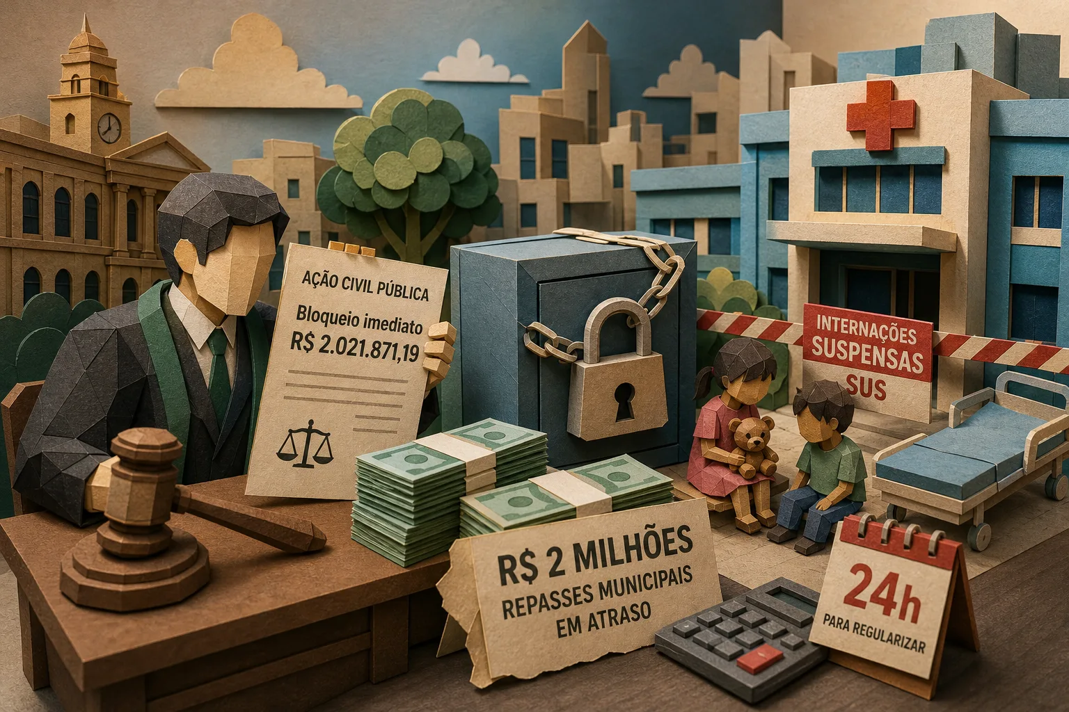 Justiça é acionada para reter R$ 2 milhões de Belém após suspensão em hospital