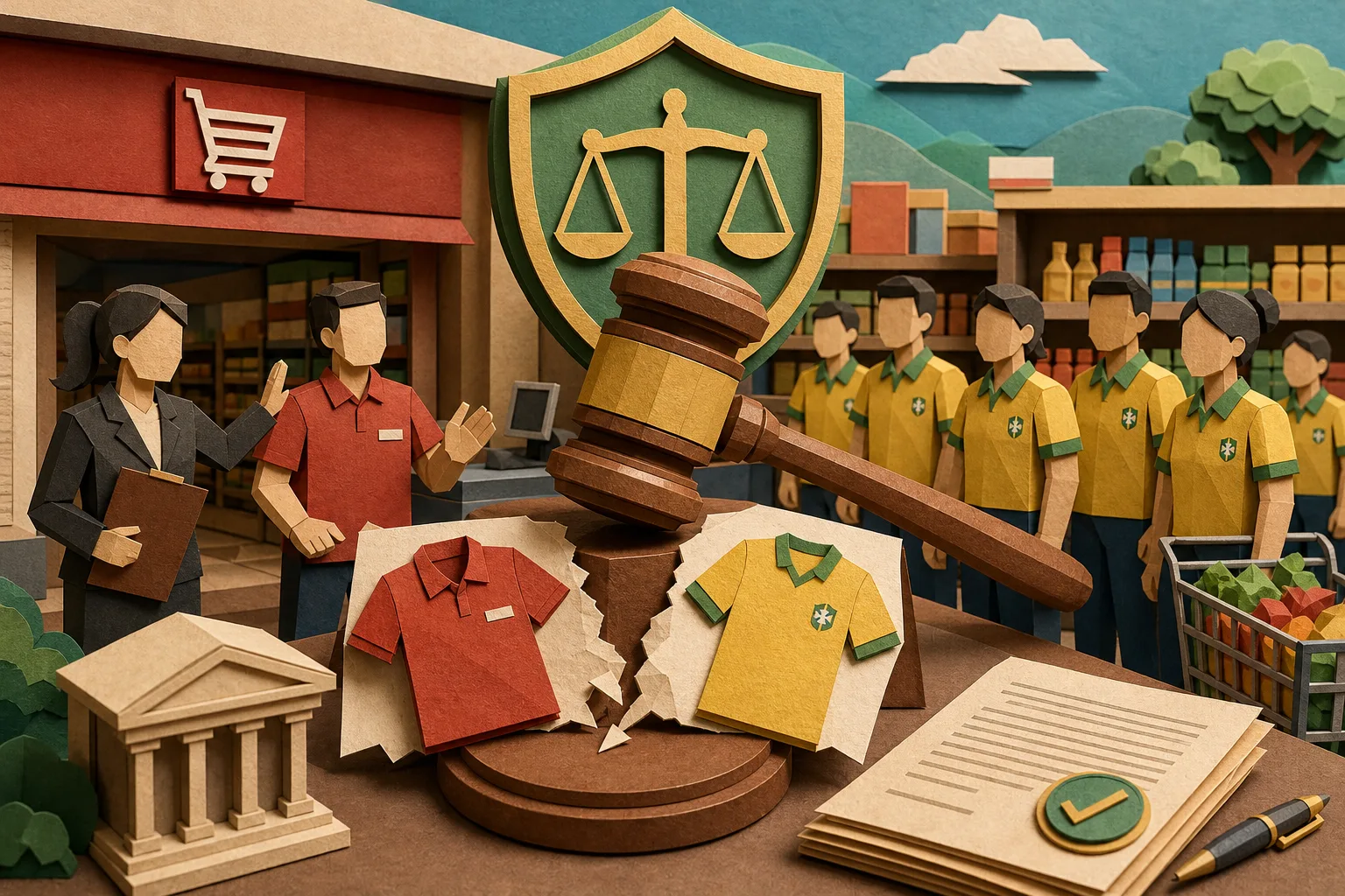 Justiça proíbe mercado em MG de impor camisa da seleção a funcionários