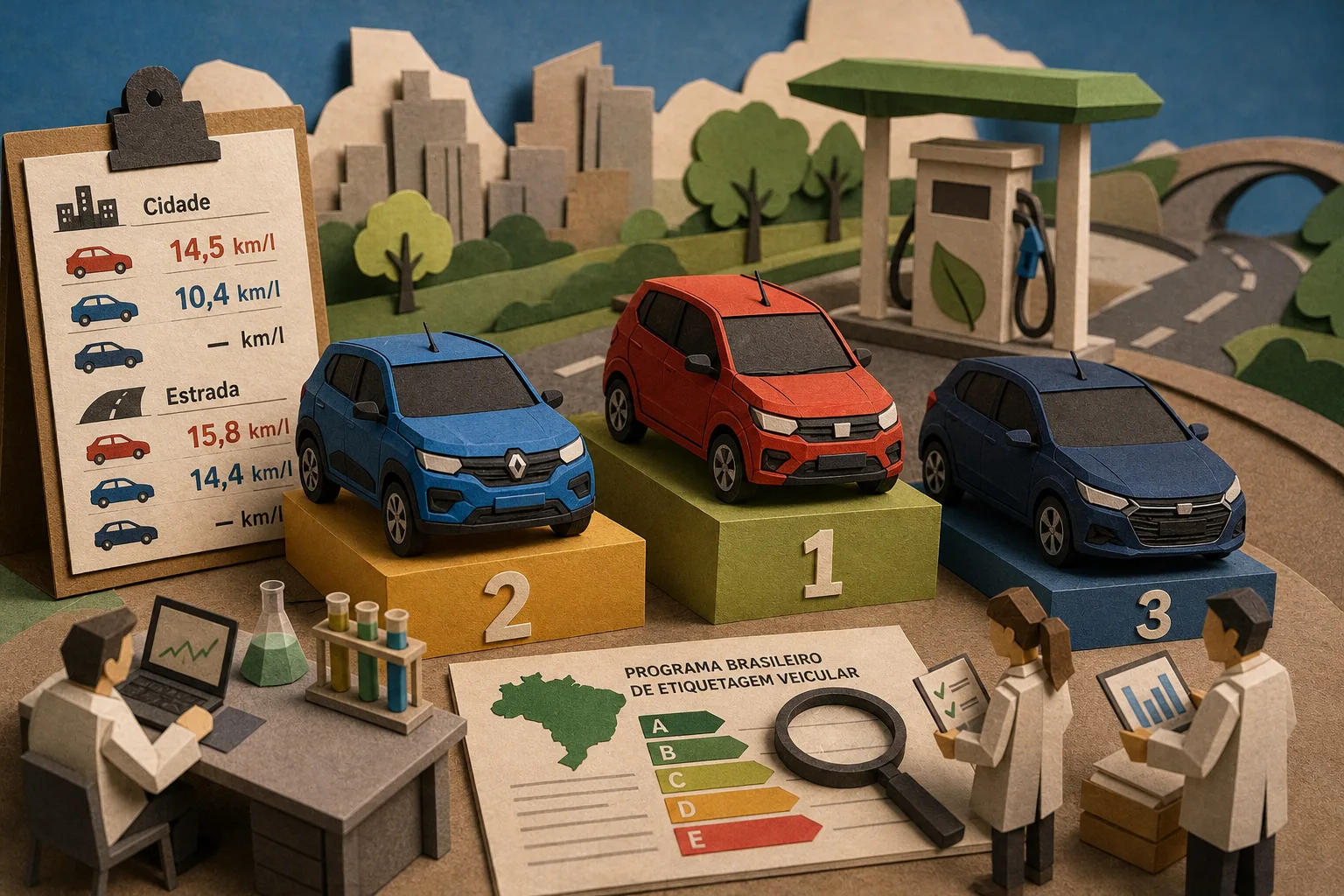 Levantamento do Inmetro revela os automóveis mais econômicos de até R$ 100 mil