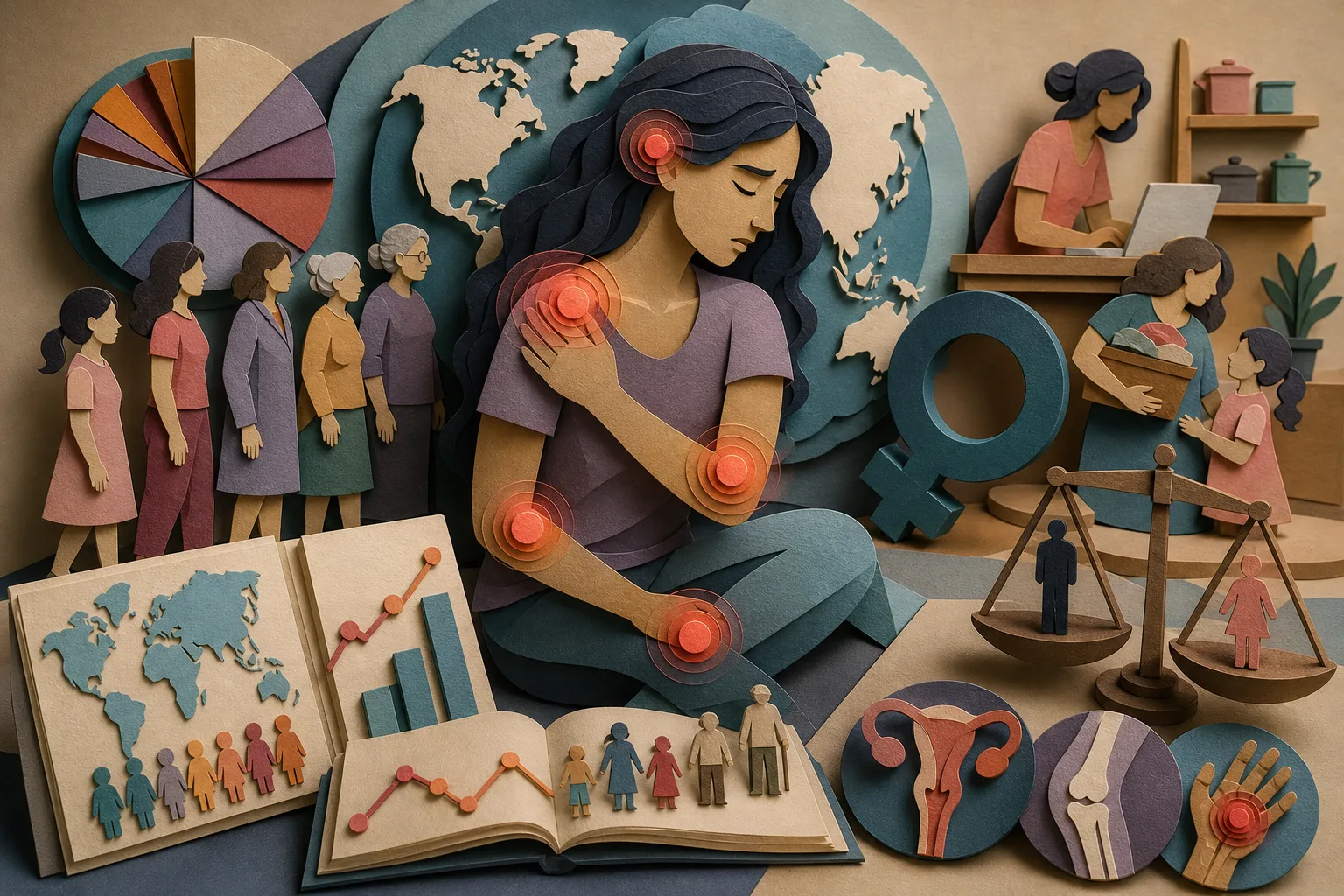 Levantamento mundial aponta maior recorrência de dor na população feminina