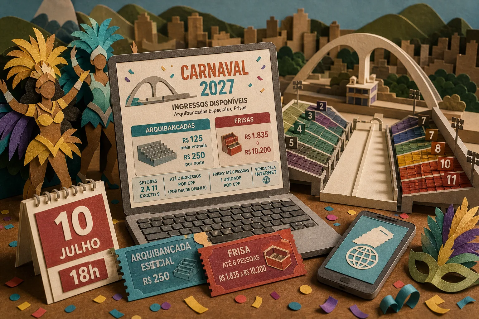 Liesa inicia venda de ingressos para os desfiles do Carnaval 2027