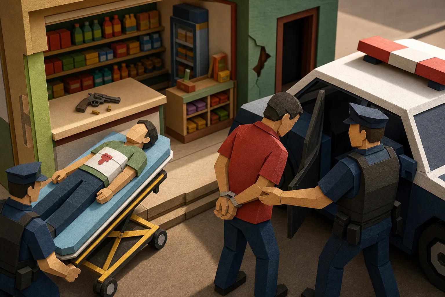 Lojista é detido em Campo Grande por efetuar disparos contra homem em estabelecimento