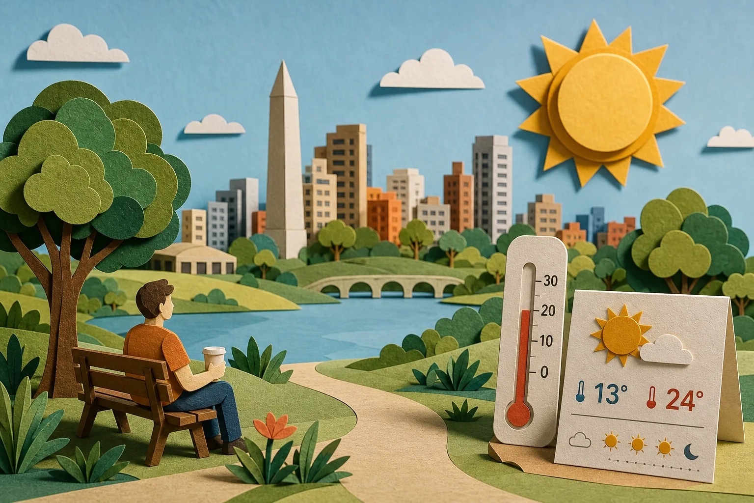 Londrina registra dia ensolarado e sem chuva com máxima de 24°C neste domingo