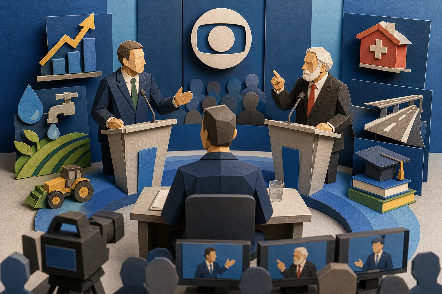 Lula e Flávio Bolsonaro confrontam propostas no último debate do segundo turno