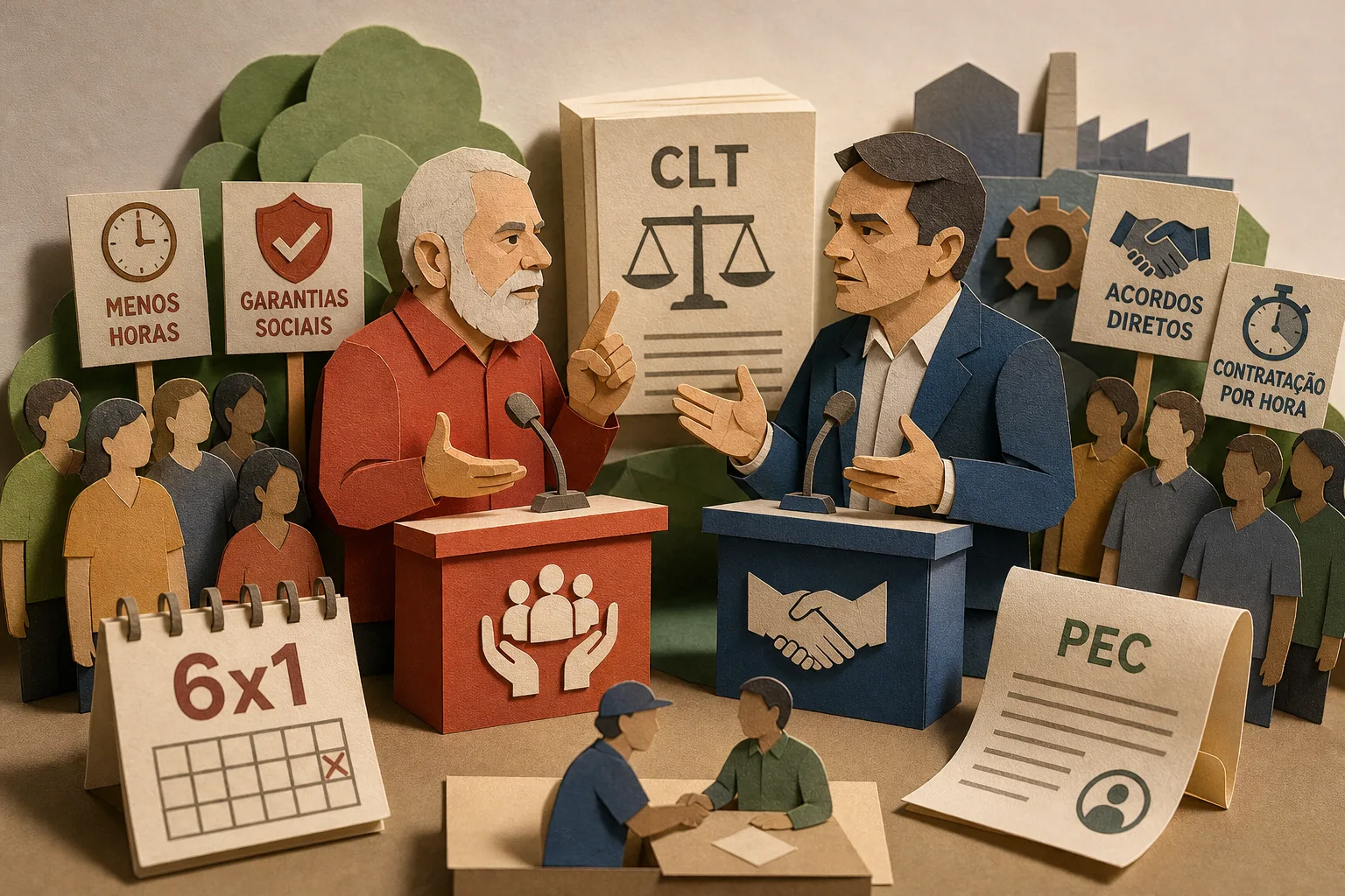 Lula e Flávio Bolsonaro divergem sobre flexibilização da CLT e jornada