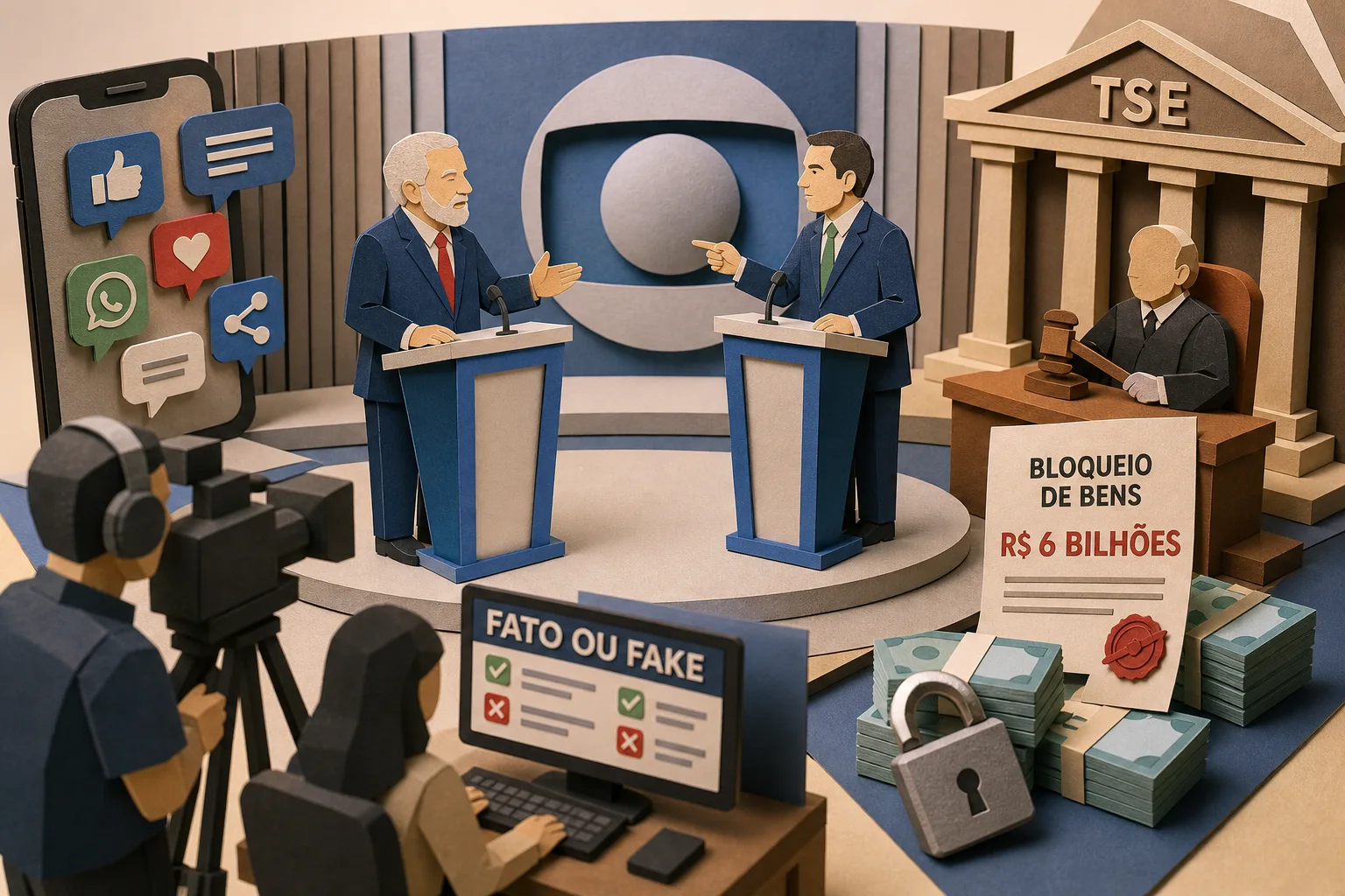 Lula e Flávio Bolsonaro realizam último debate antes do segundo turno