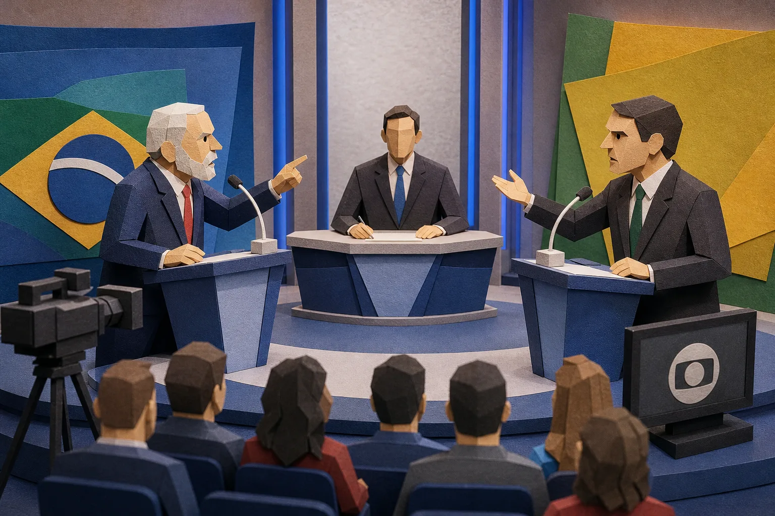 Lula e Flávio Bolsonaro travam confronto direto no debate final do segundo turno