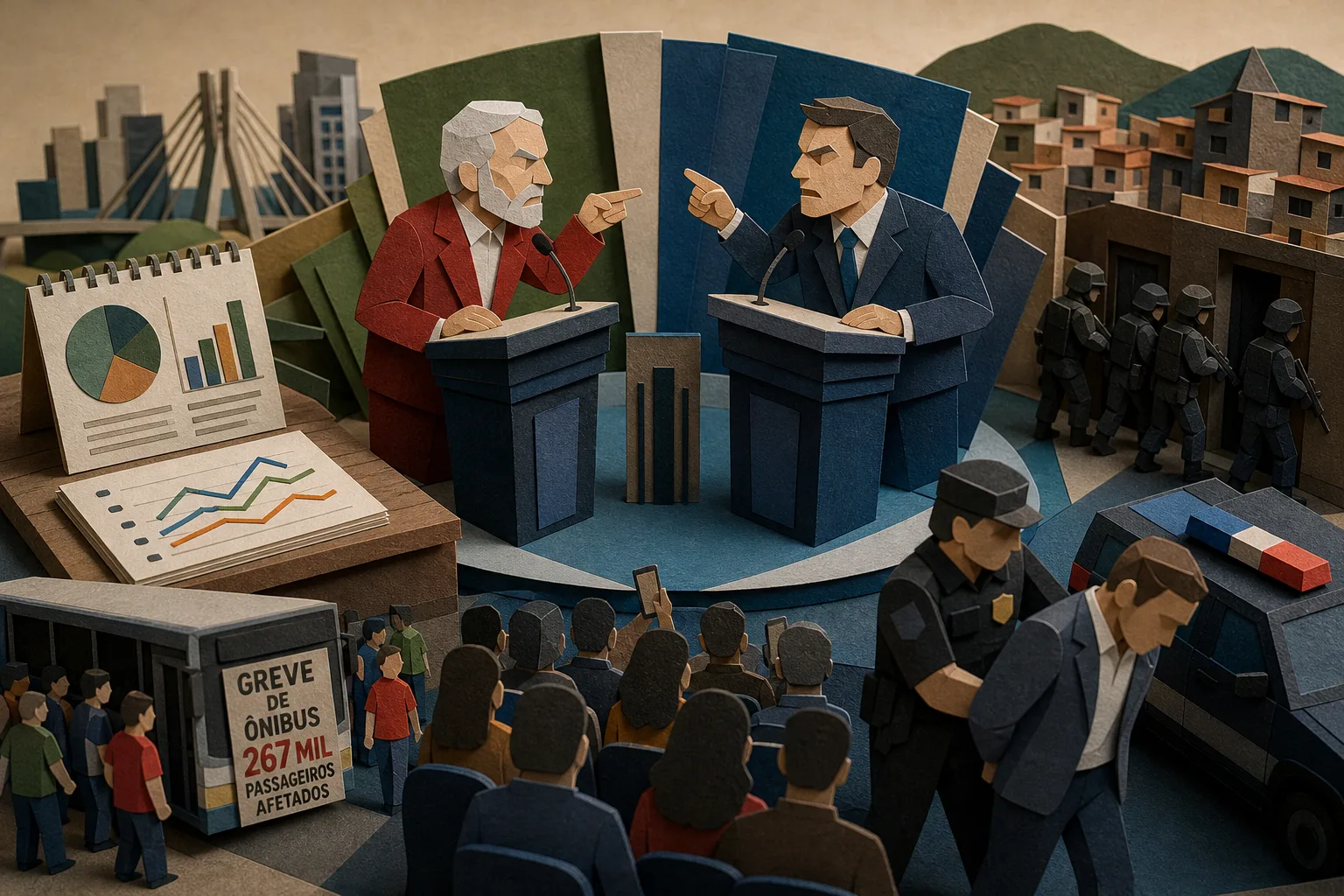 Lula e Flávio Bolsonaro trocam acusações no primeiro debate do segundo turno