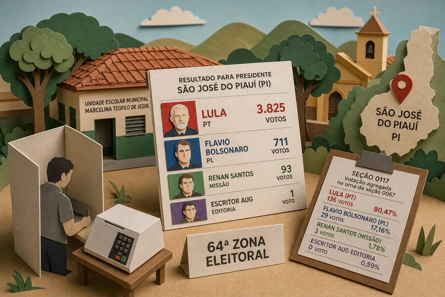 Lula é o mais votado para presidente no município de São José do Piauí