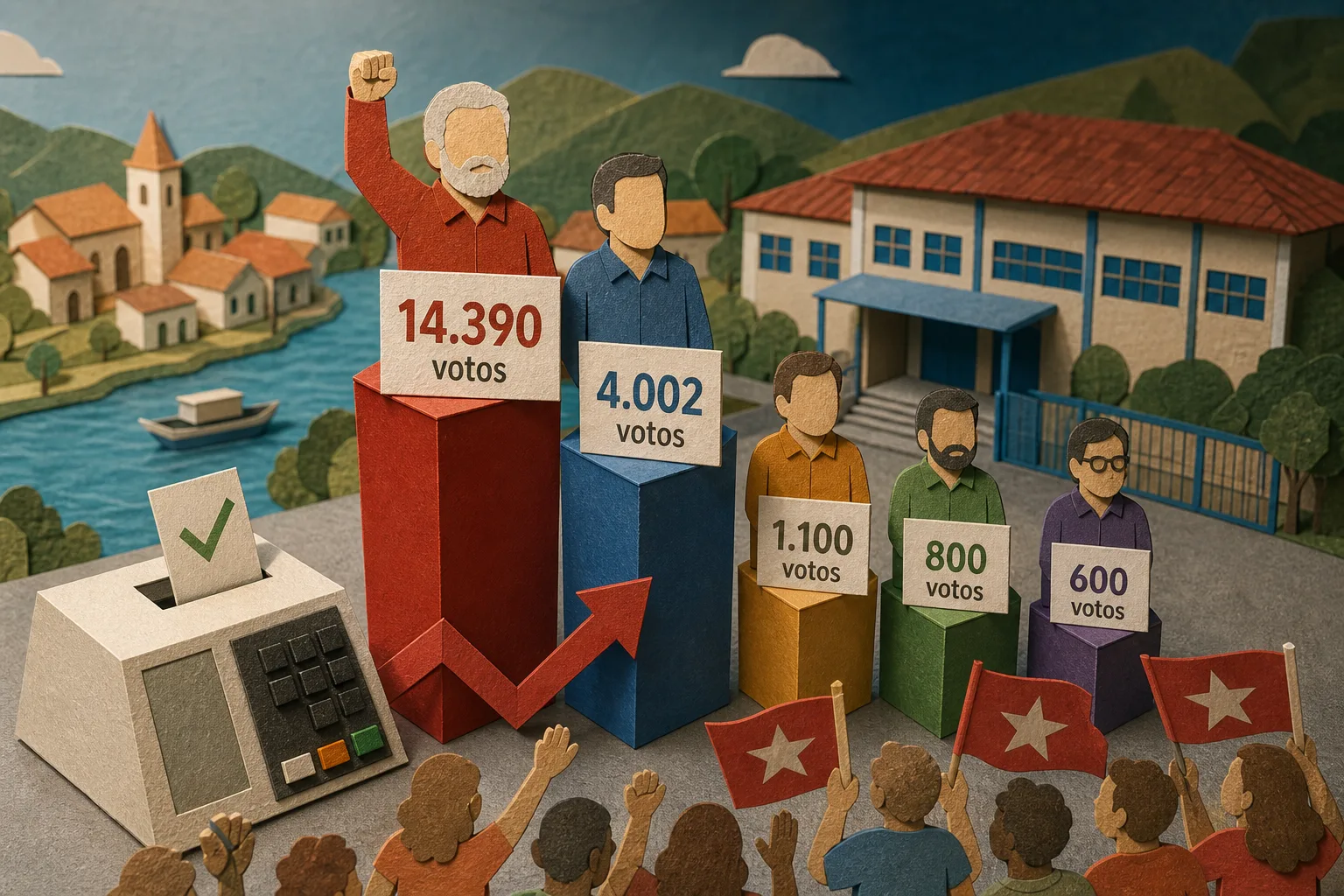 Lula lidera corrida presidencial em Petrolândia com mais de 14 mil votos