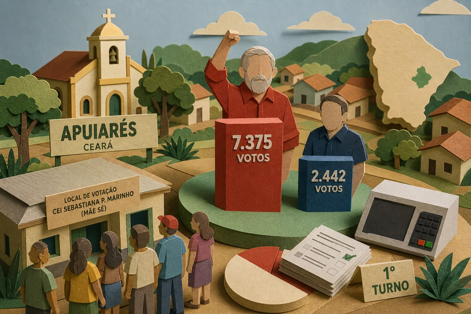 Lula lidera disputa para presidente no município de Apuiarés no primeiro turno