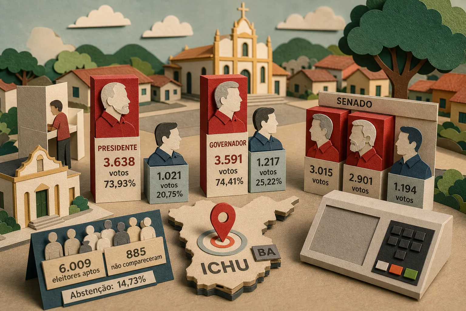 Lula lidera disputa presidencial e Jerônimo vence para governador em Ichu