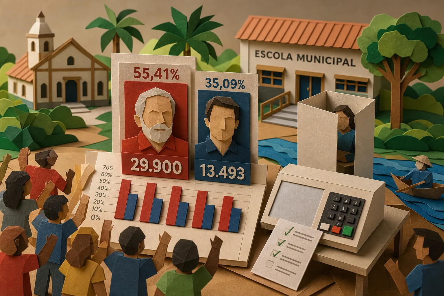 Lula lidera disputa presidencial em Moju e vence em colégio eleitoral