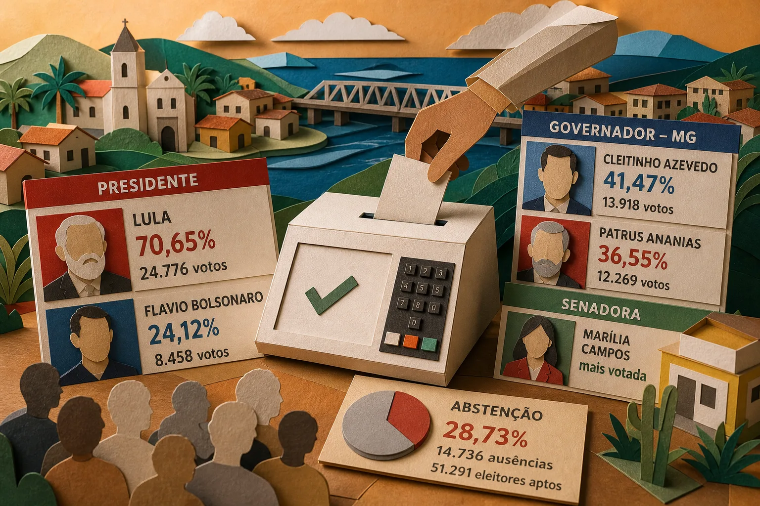 Lula lidera votos para presidente e Cleitinho vence disputa ao governo em Januária