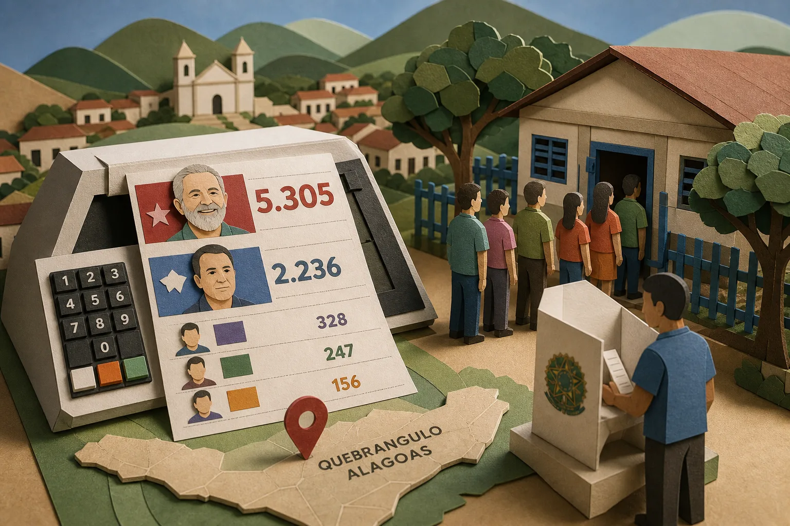 Lula obtém maioria dos votos para a Presidência em Quebrangulo no primeiro turno
