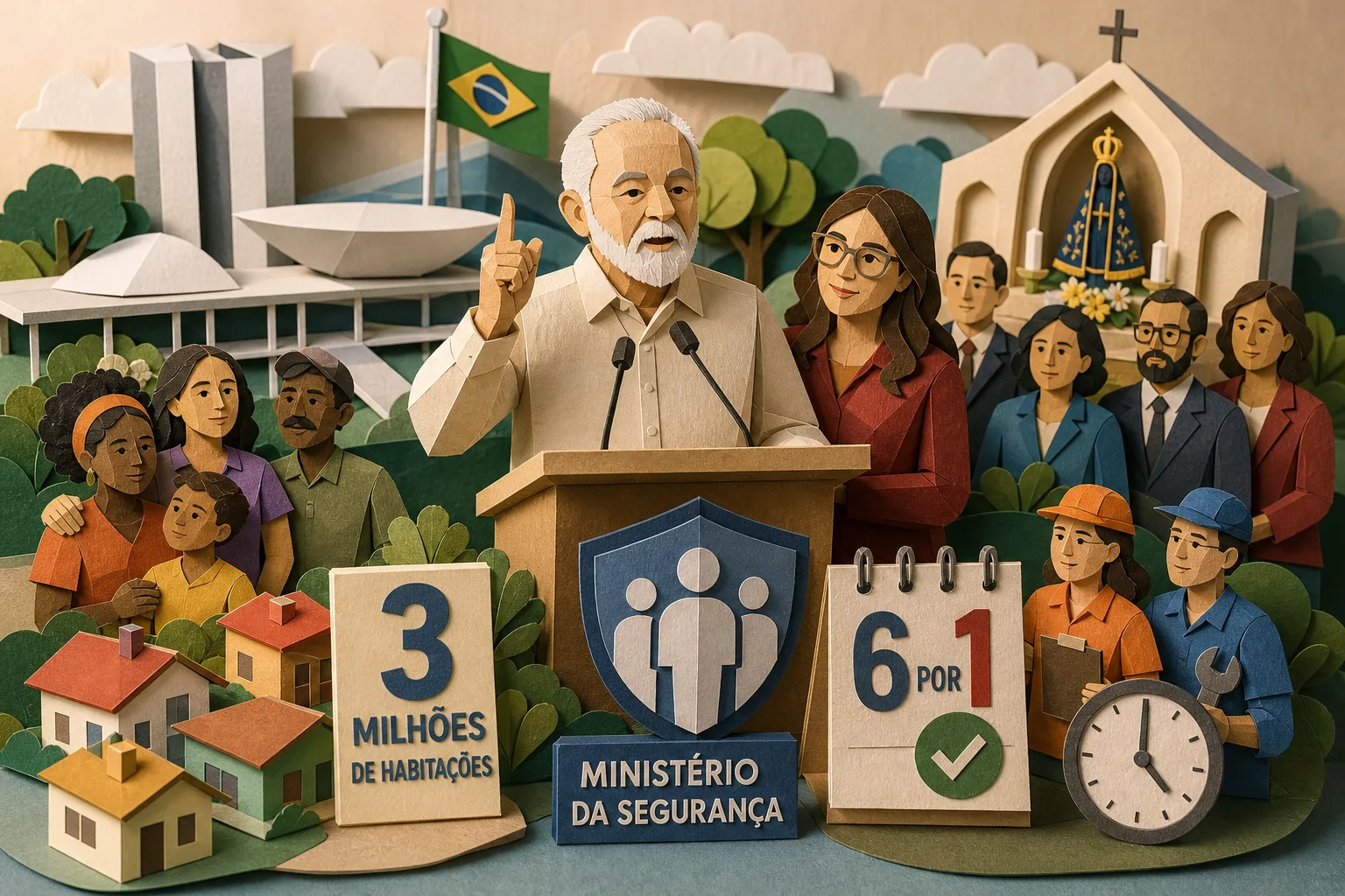 Lula projeta entregar 3 milhões de habitações e criar Ministério da Segurança
