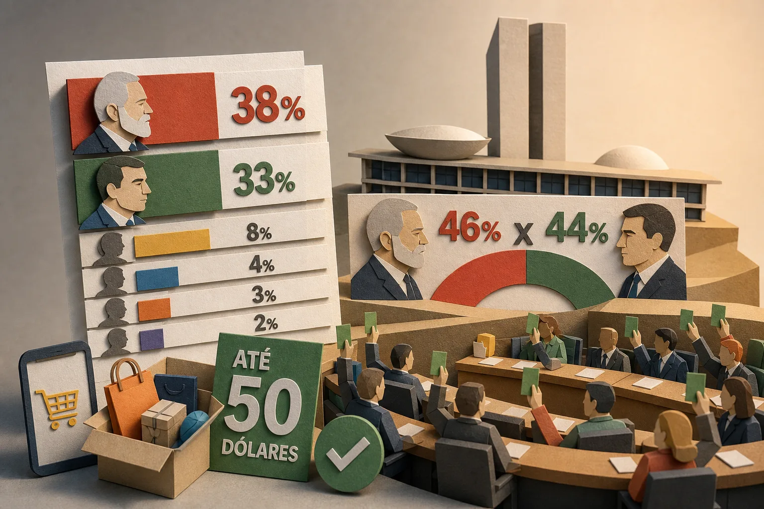 Lula tem 38% e Flávio Bolsonaro marca 33% em pesquisa para a presidência