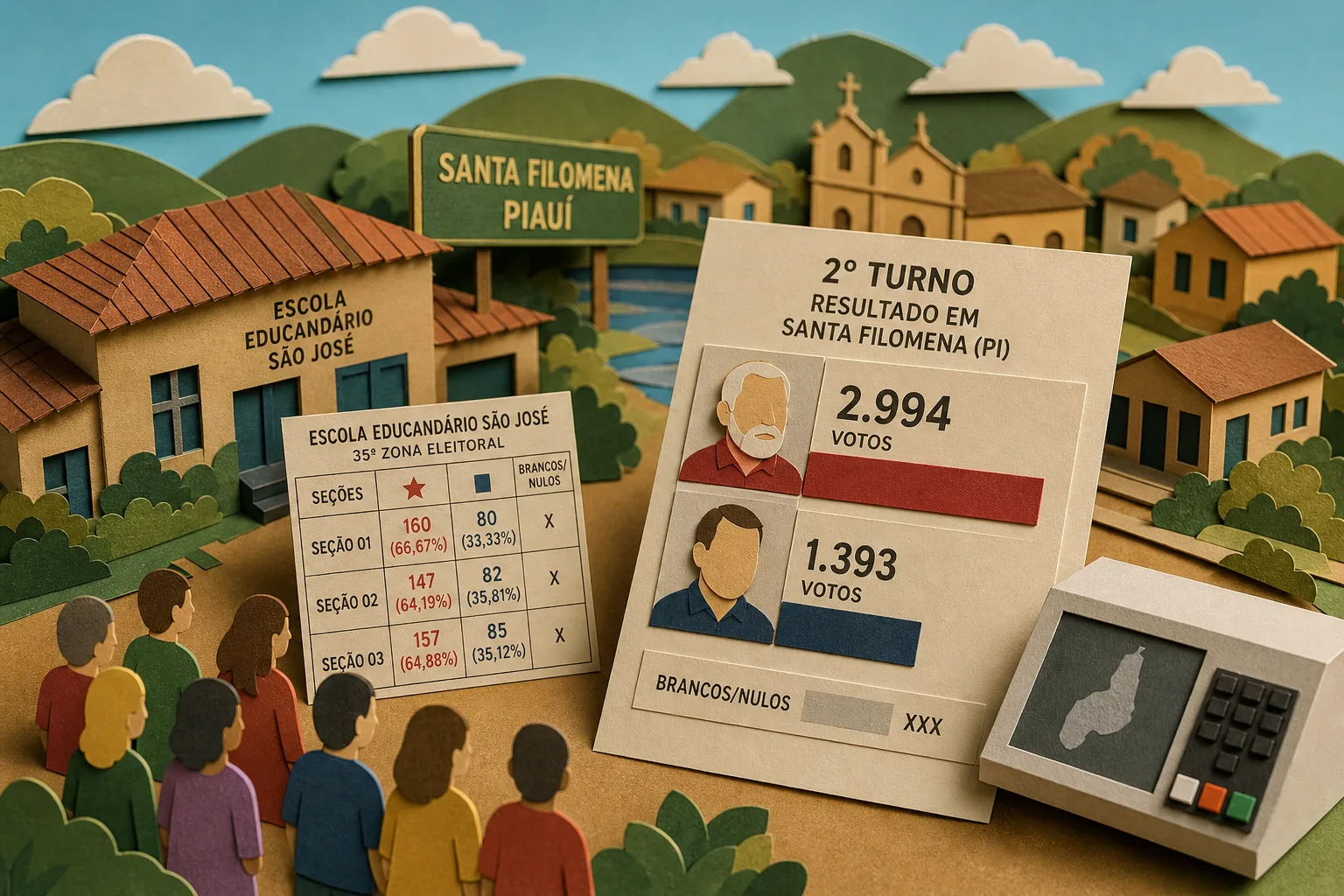 Lula vence disputa de segundo turno para presidente em Santa Filomena no Piauí