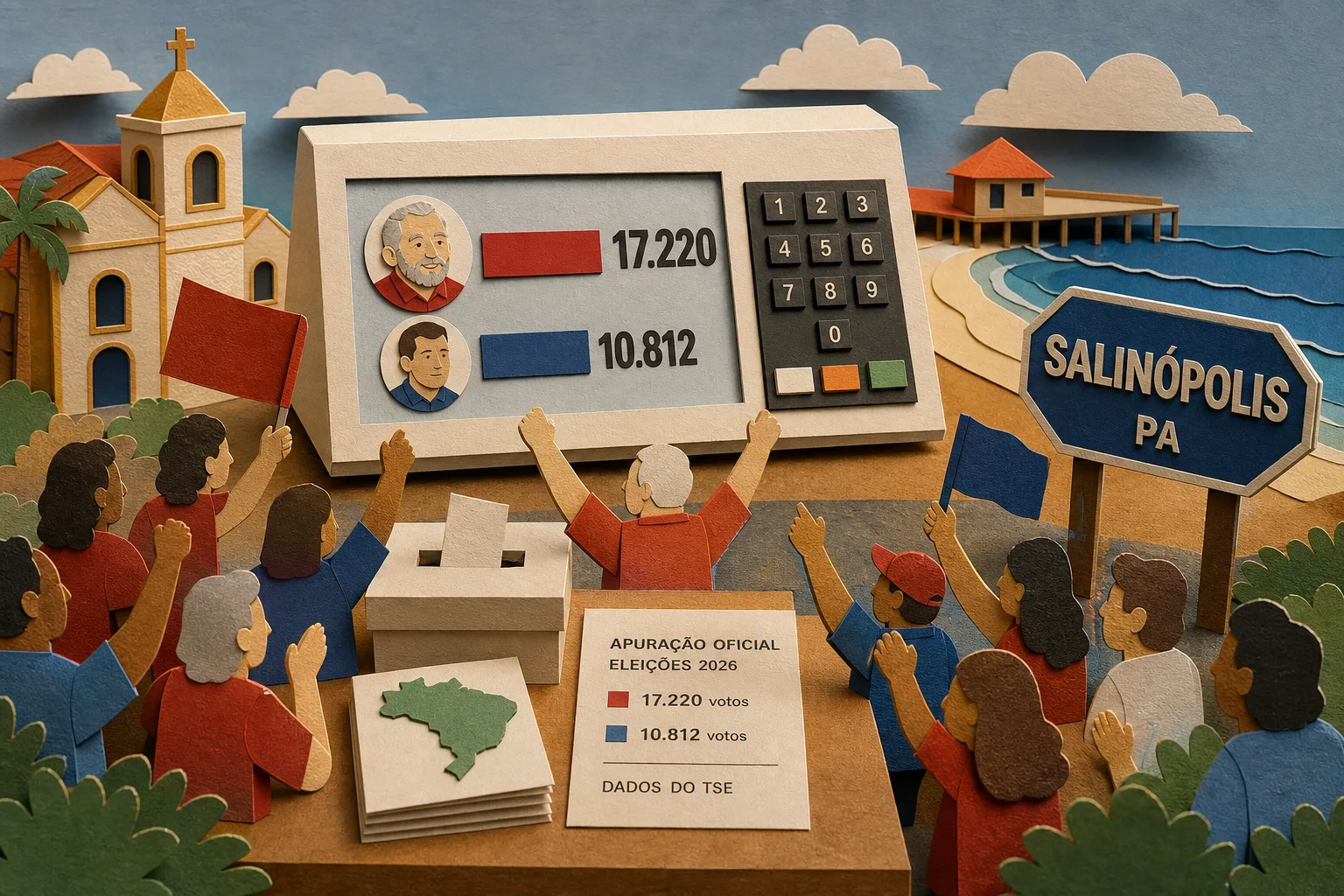 Lula vence disputa para a Presidência em Salinópolis com mais de 17 mil votos