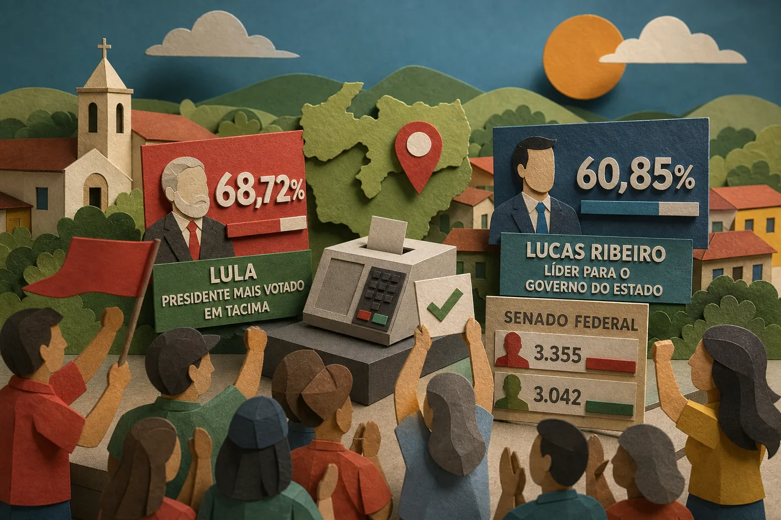 Lula vence disputa presidencial e Lucas Ribeiro lidera governo em Tacima