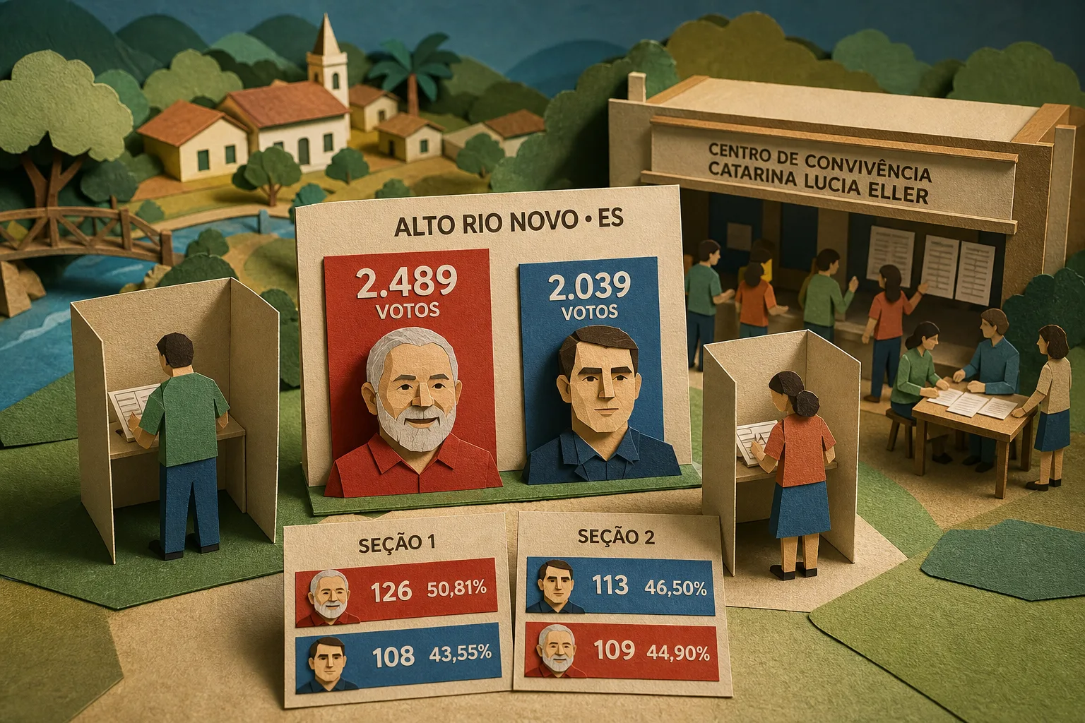 Lula vence disputa presidencial em Alto Rio Novo no Espírito Santo