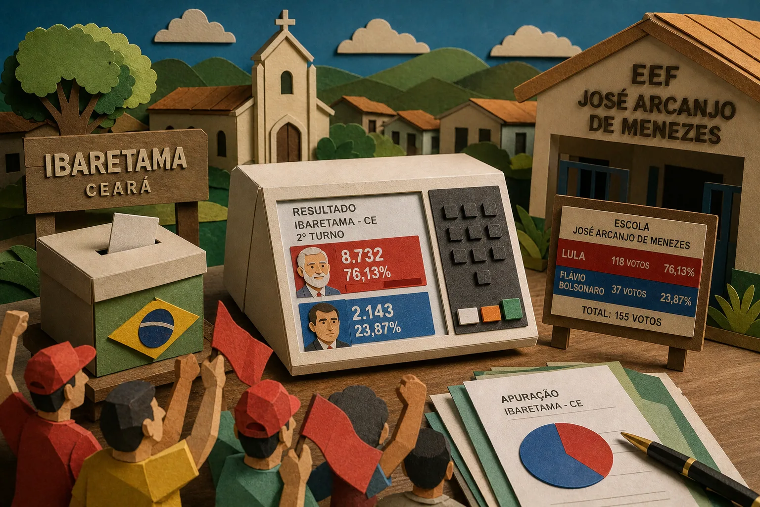 Lula vence disputa presidencial em Ibaretama no segundo turno das eleições