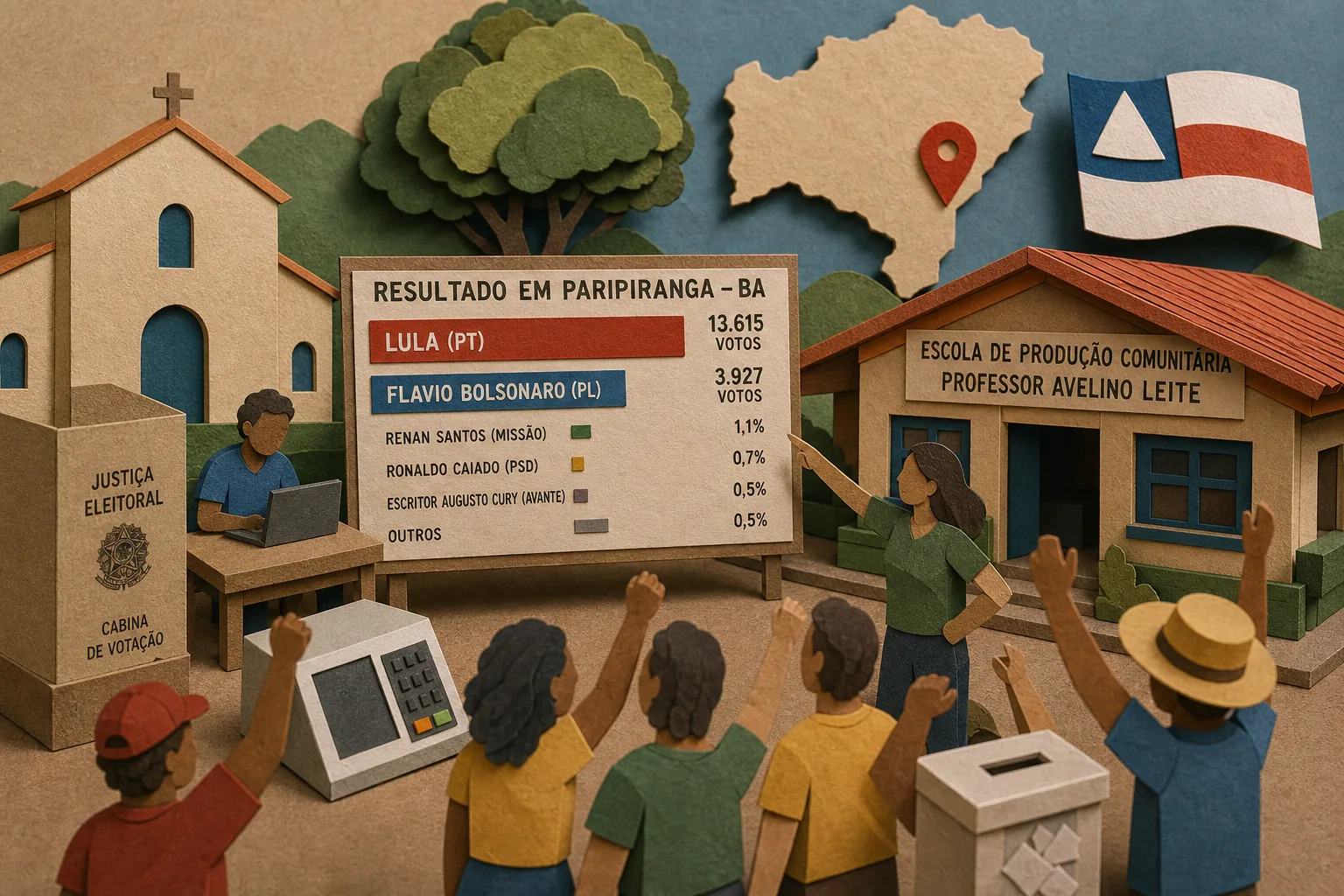 Lula vence disputa presidencial em Paripiranga na Bahia no primeiro turno