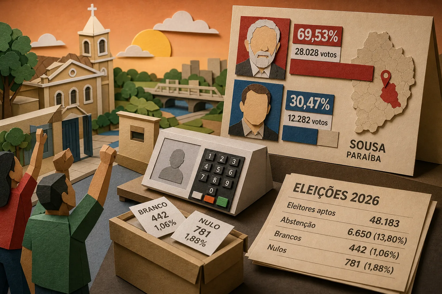 Lula vence disputa presidencial em Sousa com quase 70% dos votos válidos
