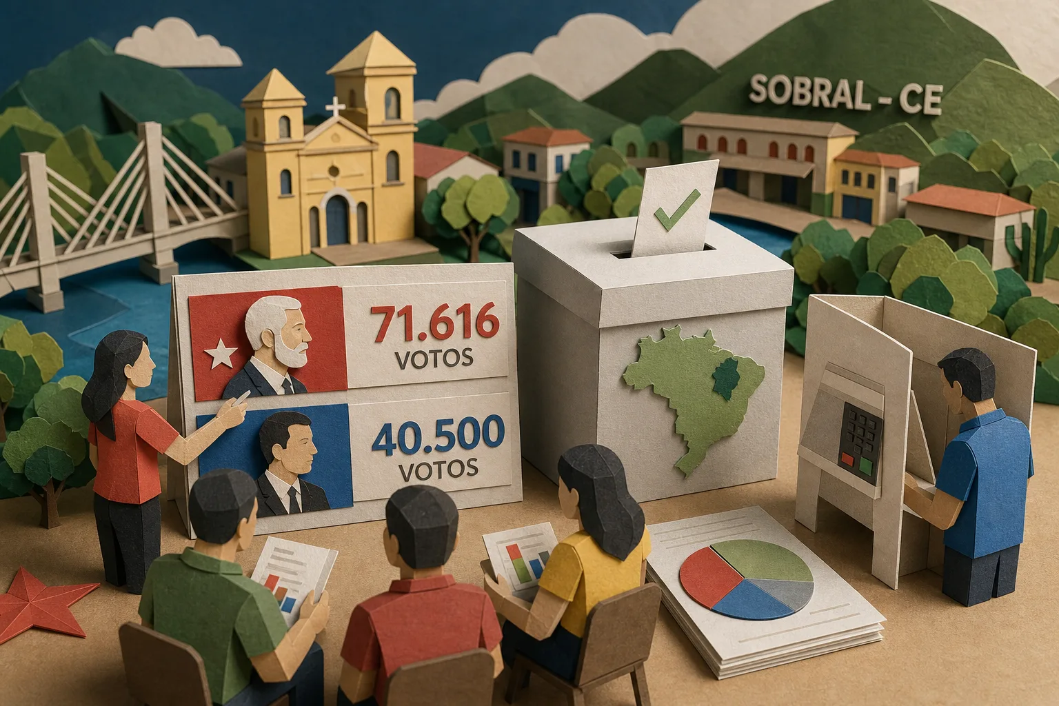 Lula vence eleição presidencial em Sobral e Flávio Bolsonaro fica em segundo