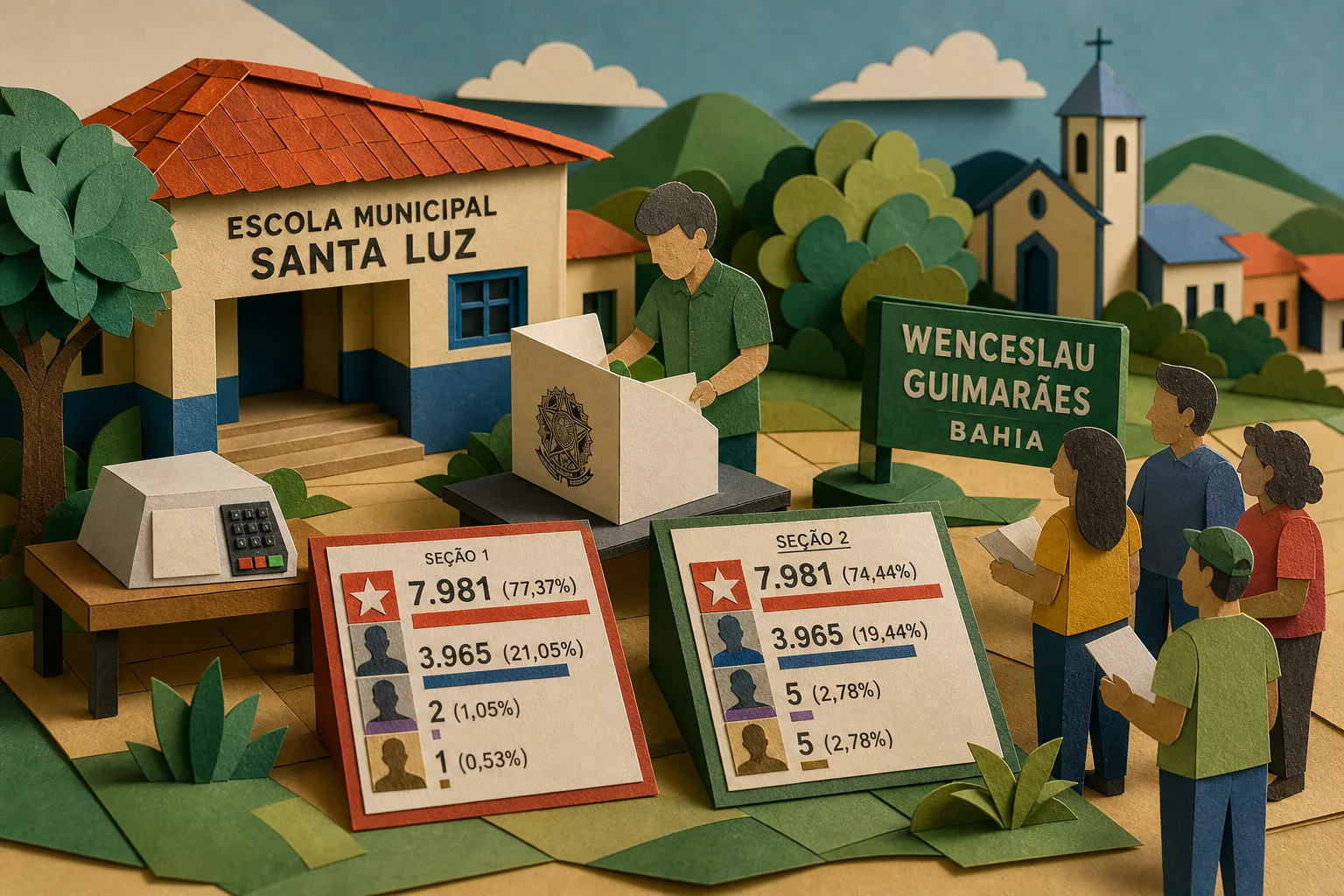 Lula vence eleição presidencial em Wenceslau Guimarães com 7,9 mil votos