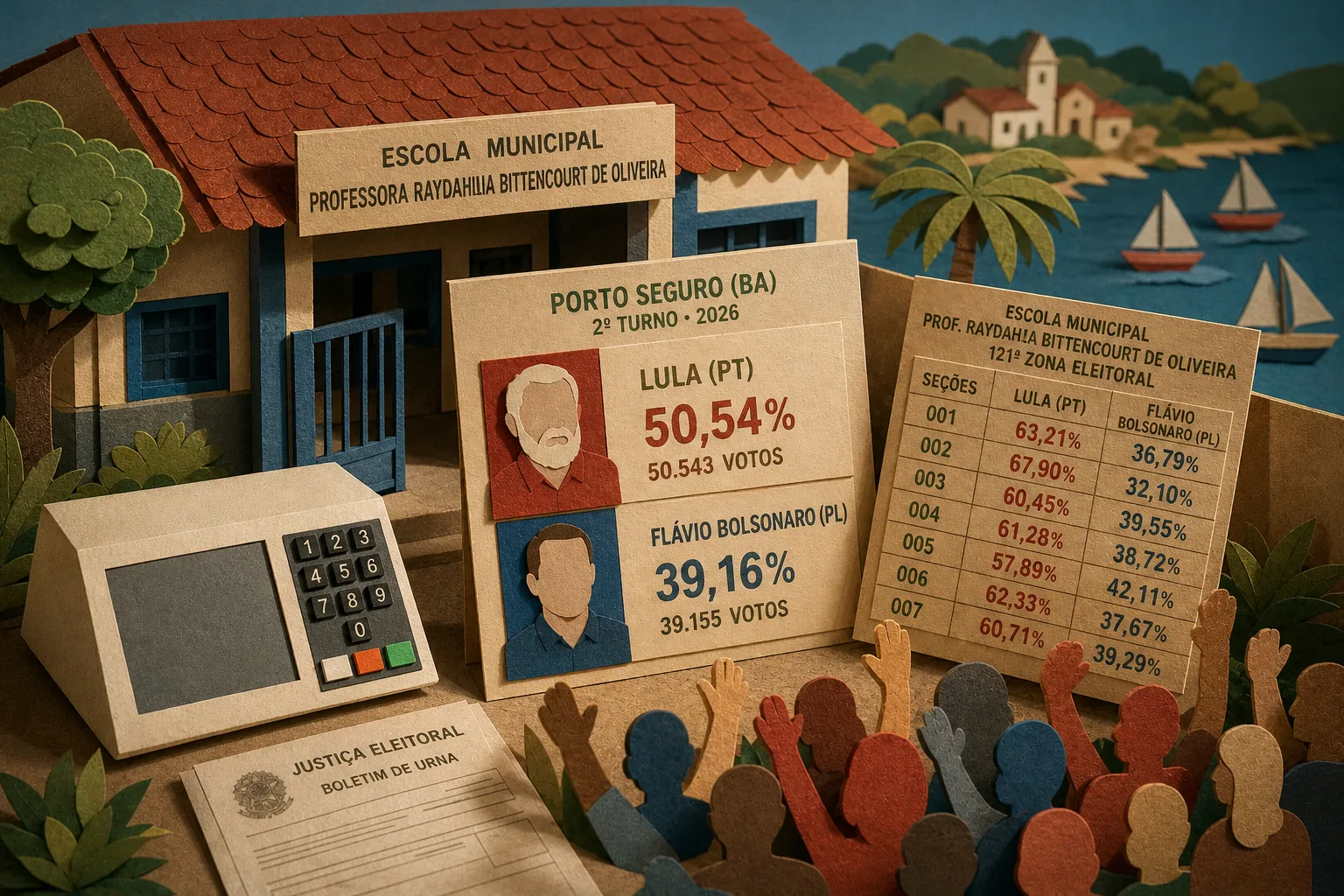 Lula vence em todas as seções de escola em Porto Seguro no segundo turno