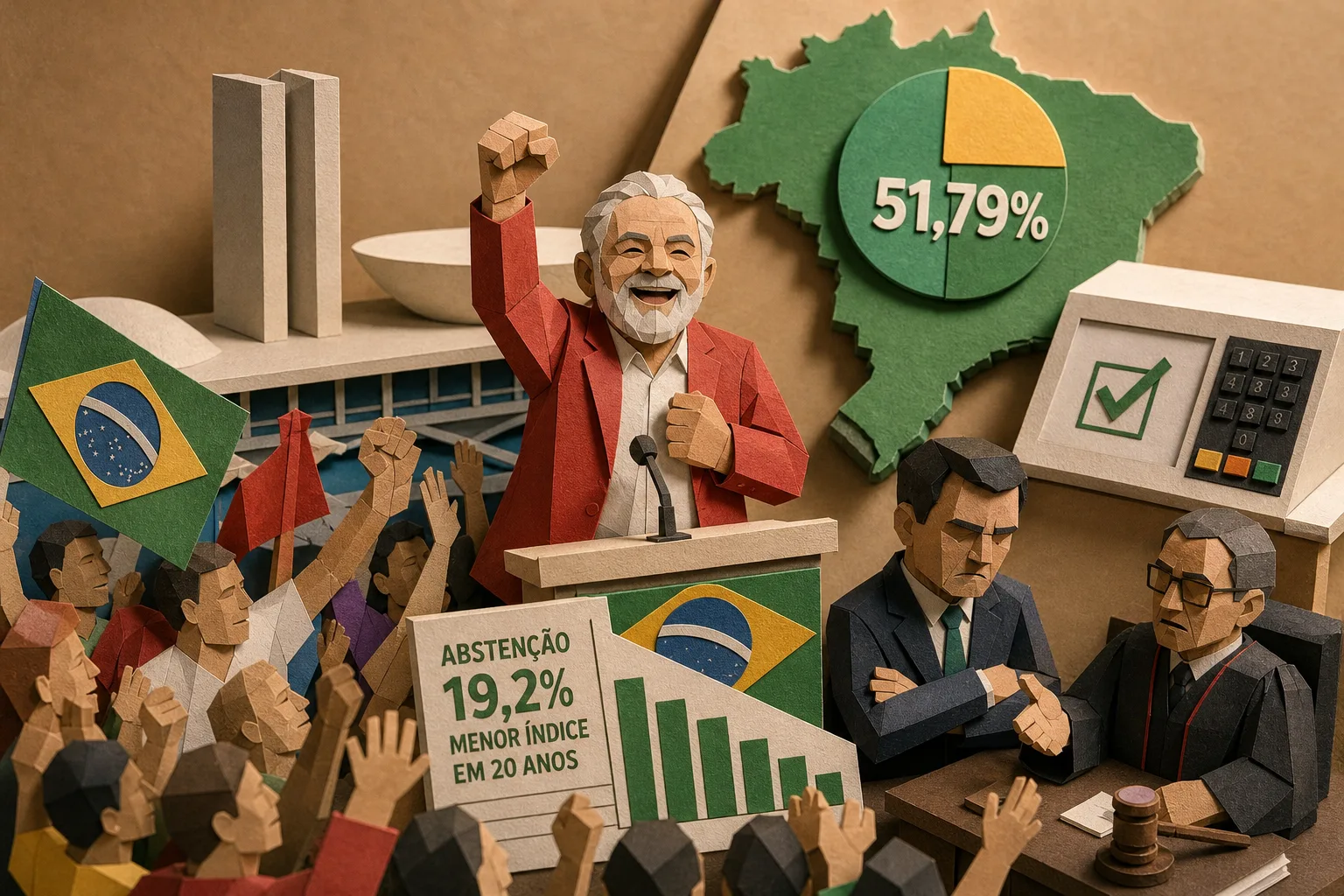 Lula vence segundo turno da eleição presidencial e garante novo mandato no Planalto