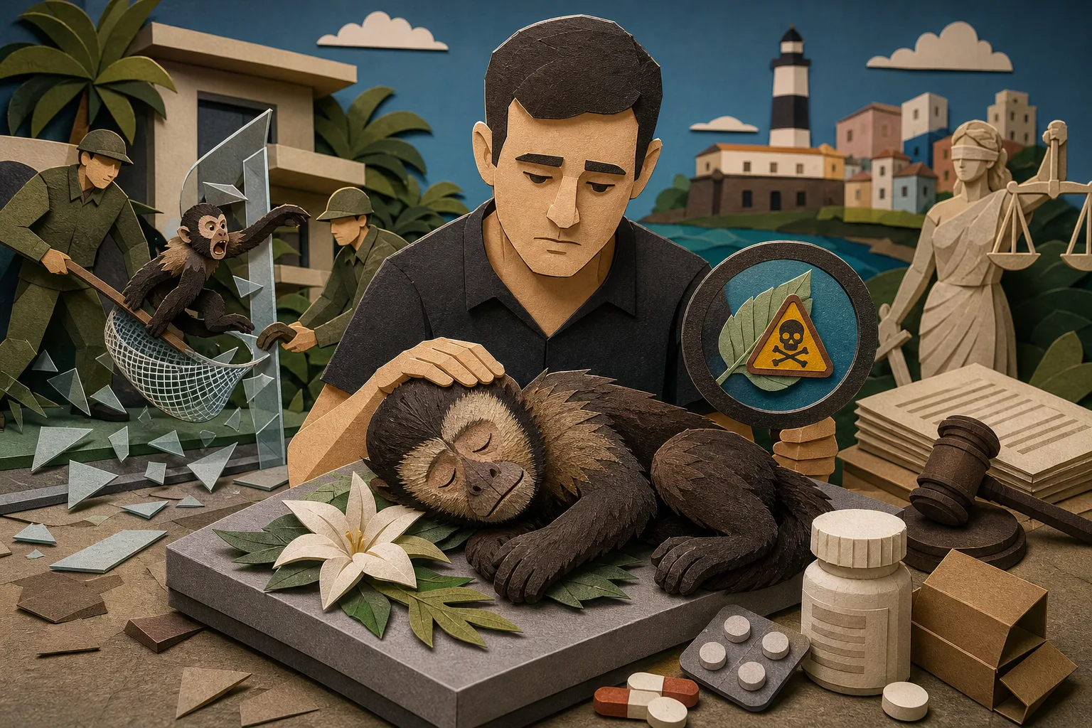 Macaco-prego criado por Marcell Moraes morre dias após captura em Salvador