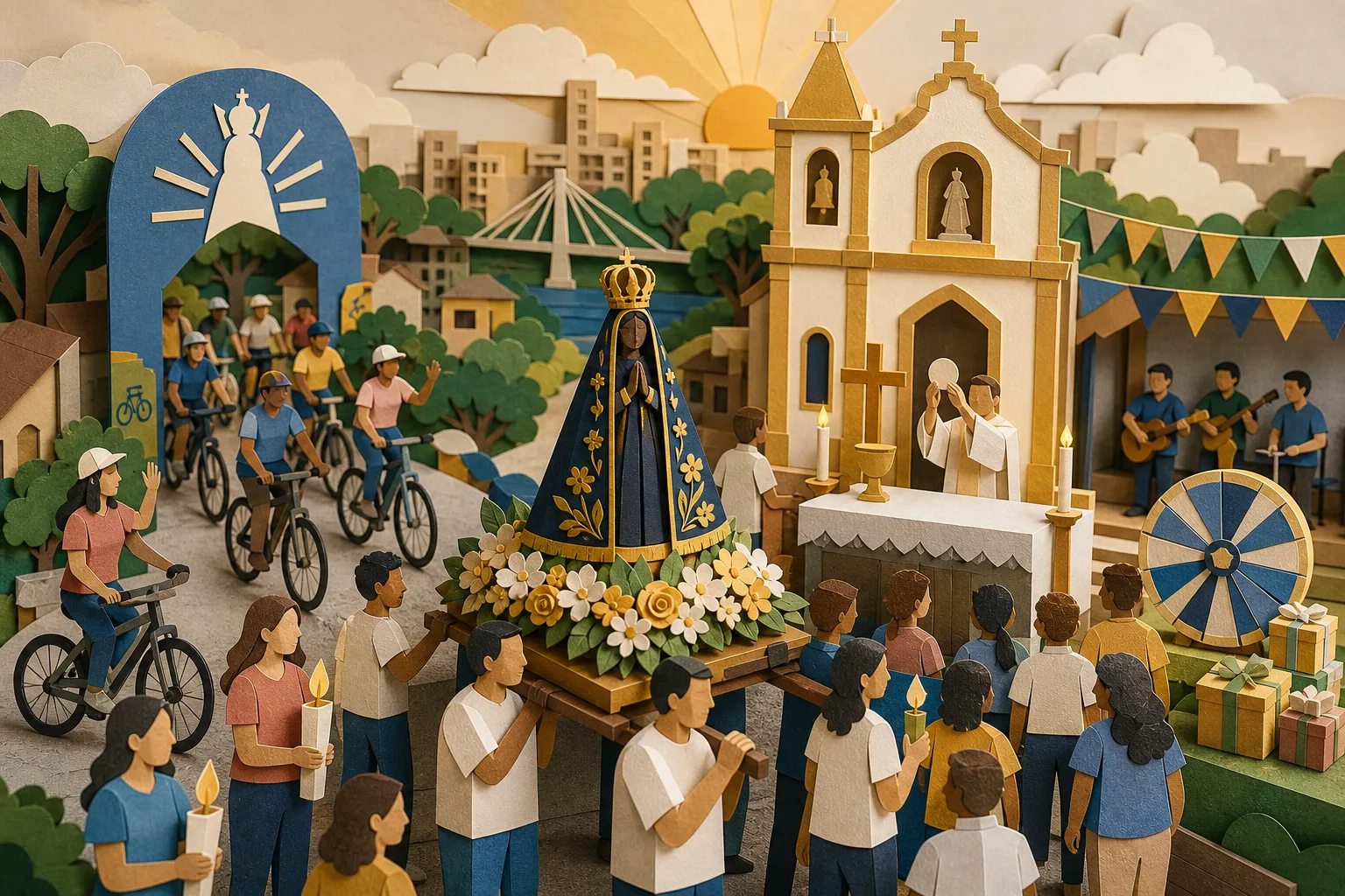 Macapá celebra Dia da Padroeira do Brasil com missas, procissão e festival religioso